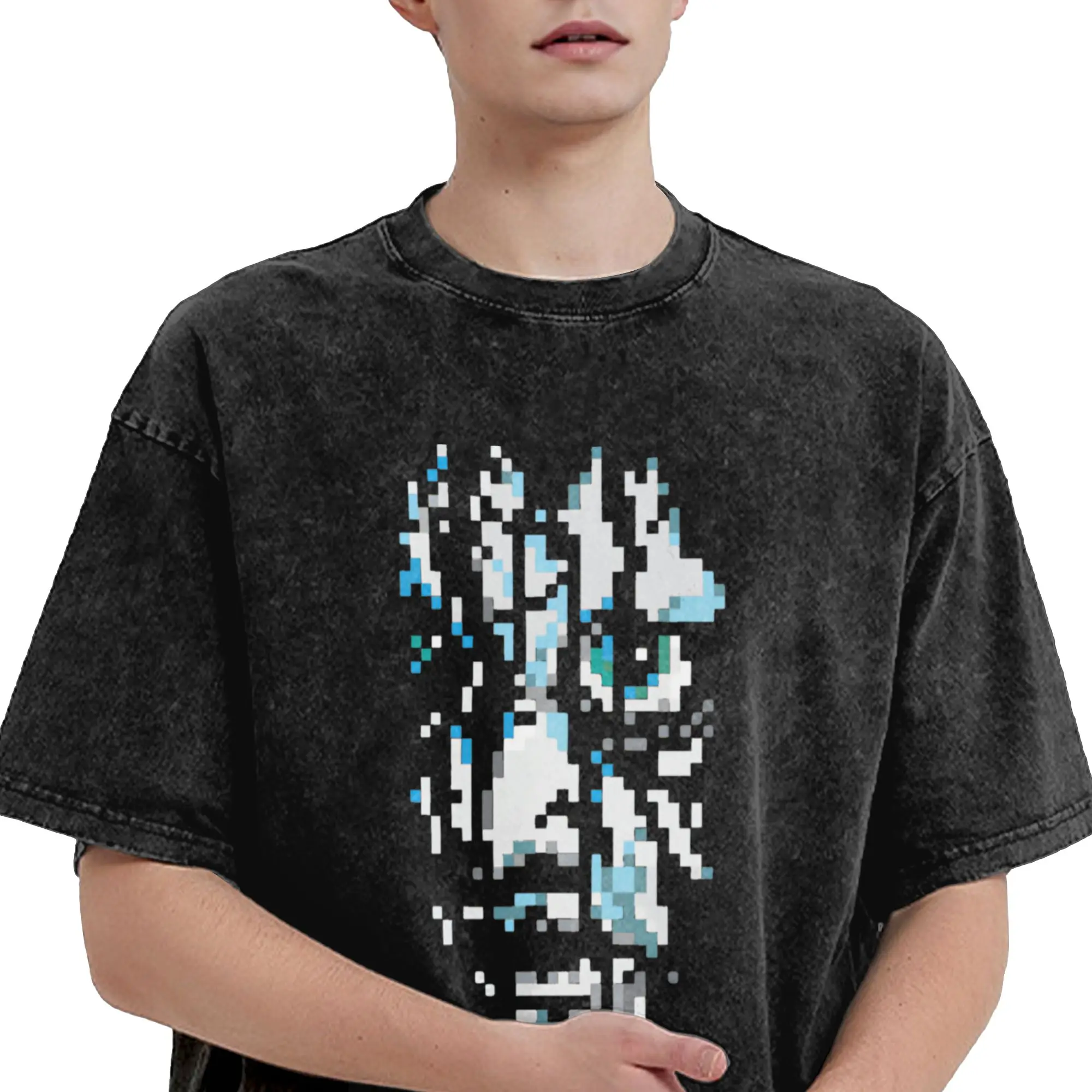 The Ring Horror Movie T Shirt Hip Hop Washed Short Sleeve Oversize T-Shirt  Vintage Men Women Streetwear Summer Tops Tees