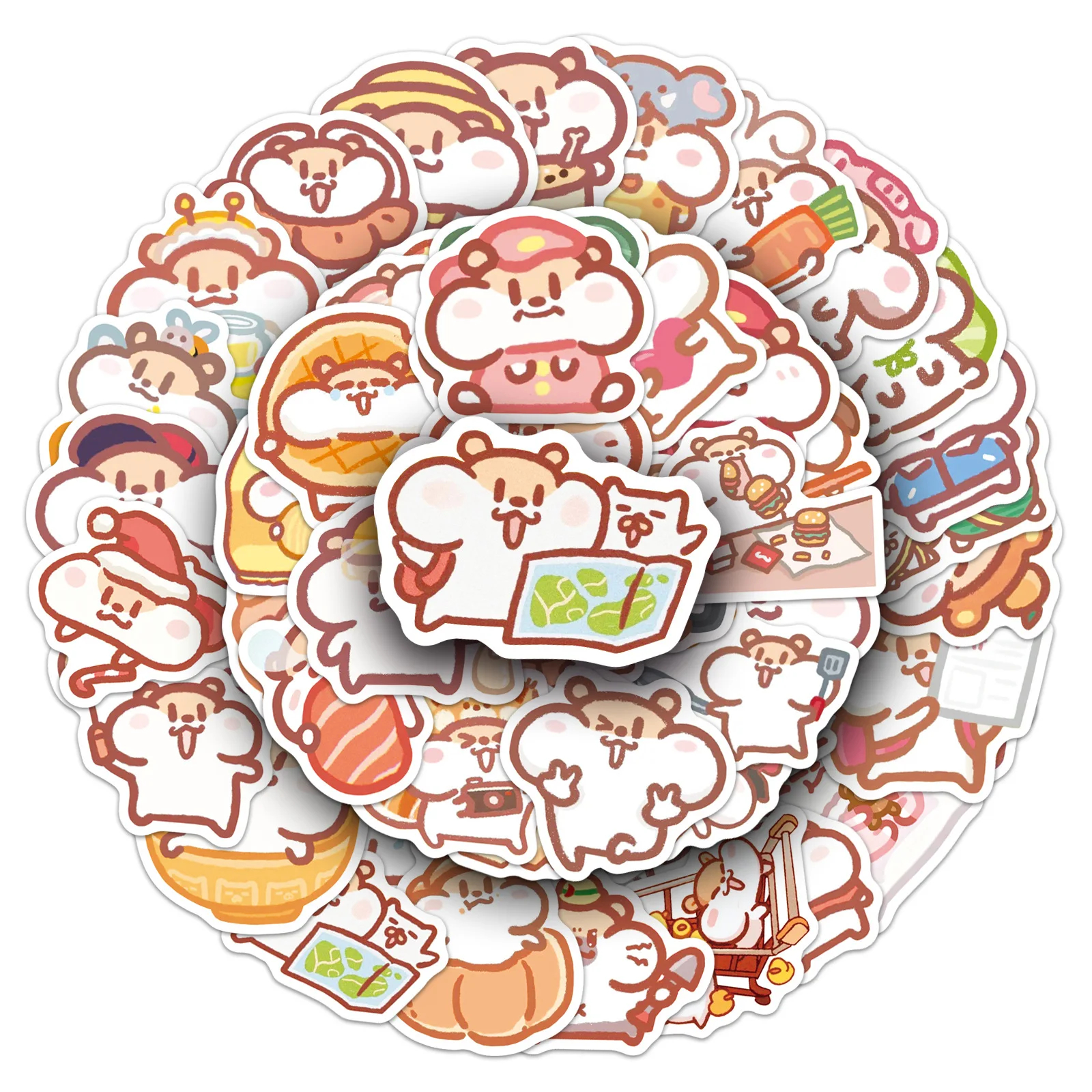 10/50PCS Cartoon Schattige Dieren Muis Sticker DIY Decoratie Mobiele Telefoon Case Notebook Water Cup Graffiti Speelgoed Cadeau stickers