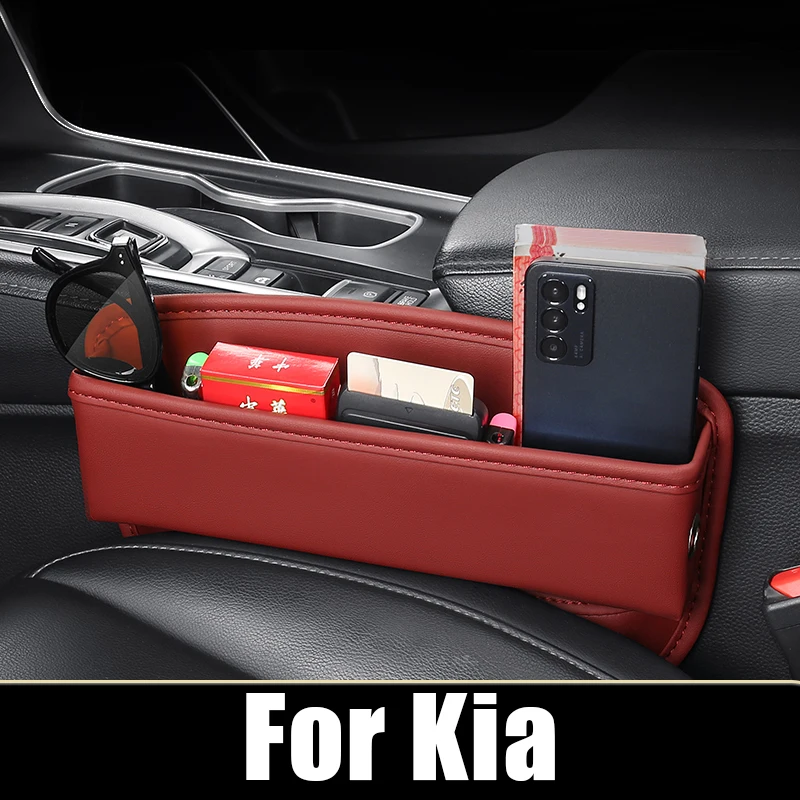 

For Kia Sportage 3 Sorento Forte K3 Cerato Cadenza K7 Carens Optima K5 2011-2016 Car Seat Crevice Storage Box Organizer Pocket