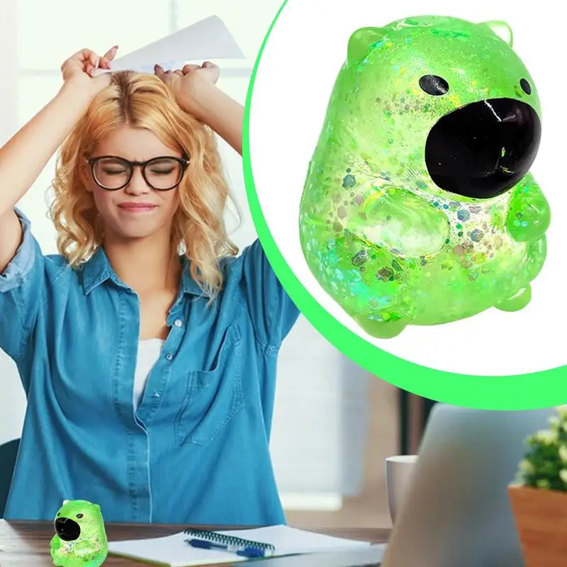 Kid Squeeze Spielzeug Capybara Gummi Squeeze Modell Langsam Rebound Kneifen Spielzeug Für Reisen Zu Hause Im Freien Schule