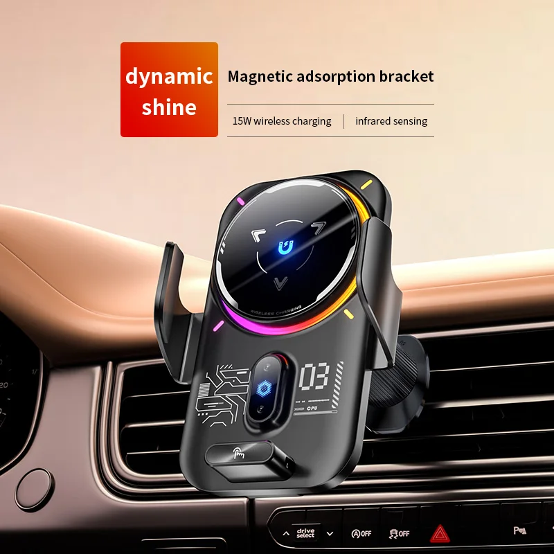 auto-infrared-sensor-magnetic-car-wireless-charger-mount-rgb-light-15w-fast-charging-air-vent-phone-holder-for-all-smartphones