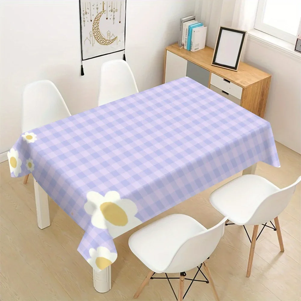 Floral and animal pattern rectangular tablecloth, which can be used to decorate the dining table for indoor dining.xzj