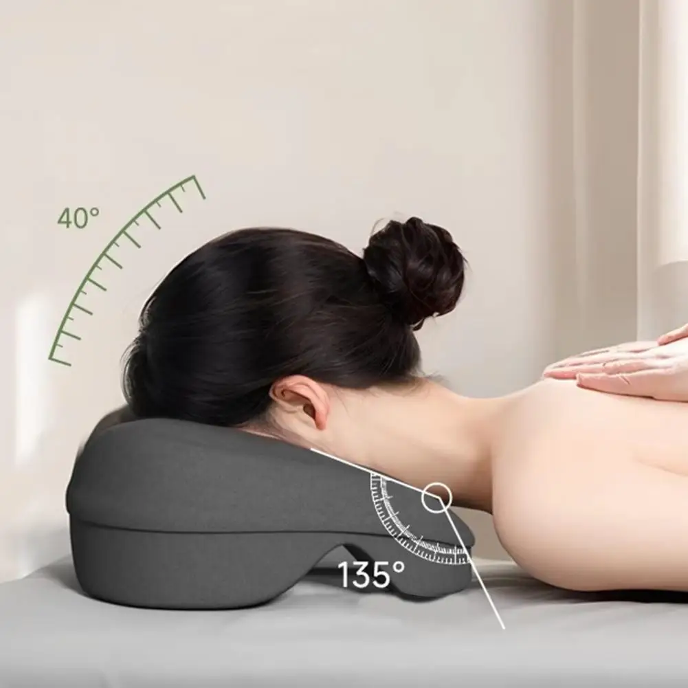 Bed Chest Support Cushion Face Down Pillow for Massage Memory Foam Face Down Pillow for Home Spa Postoperative for Sleep