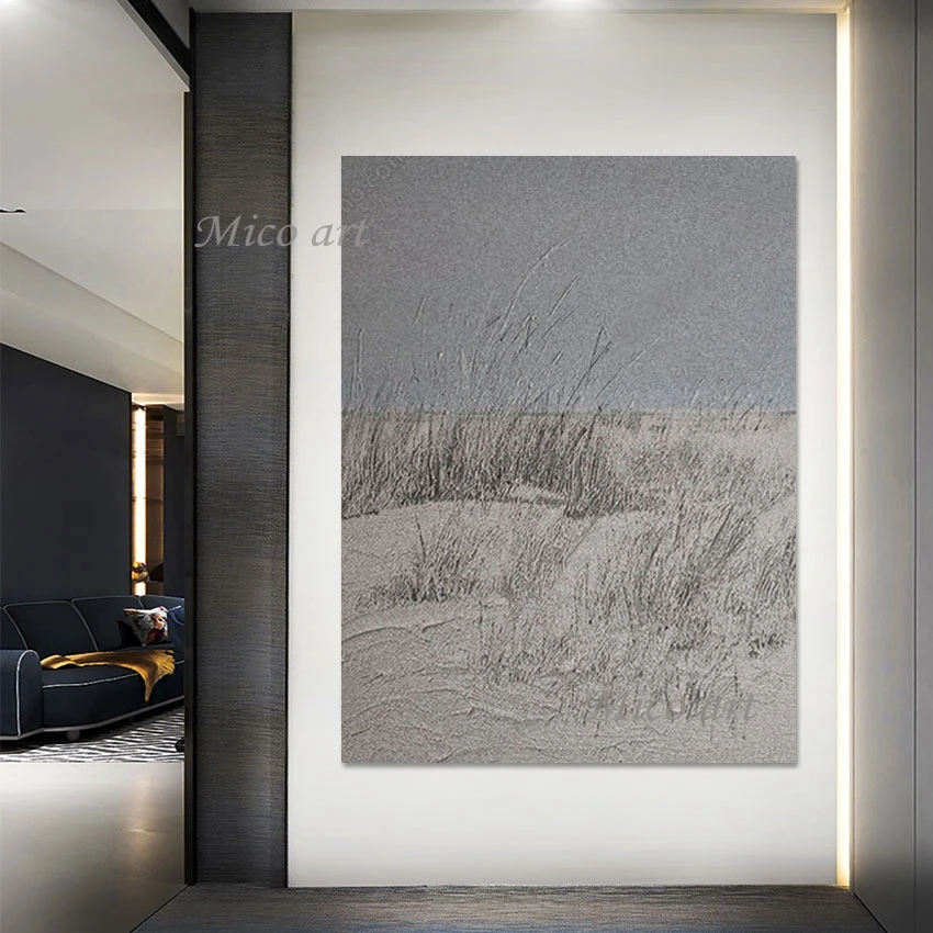 

Natural Scenery Wall Picture Massif Landscape Hand Drawing Abstract Art No Frame Canvas Oil Painting Baby Room Wall Decoration