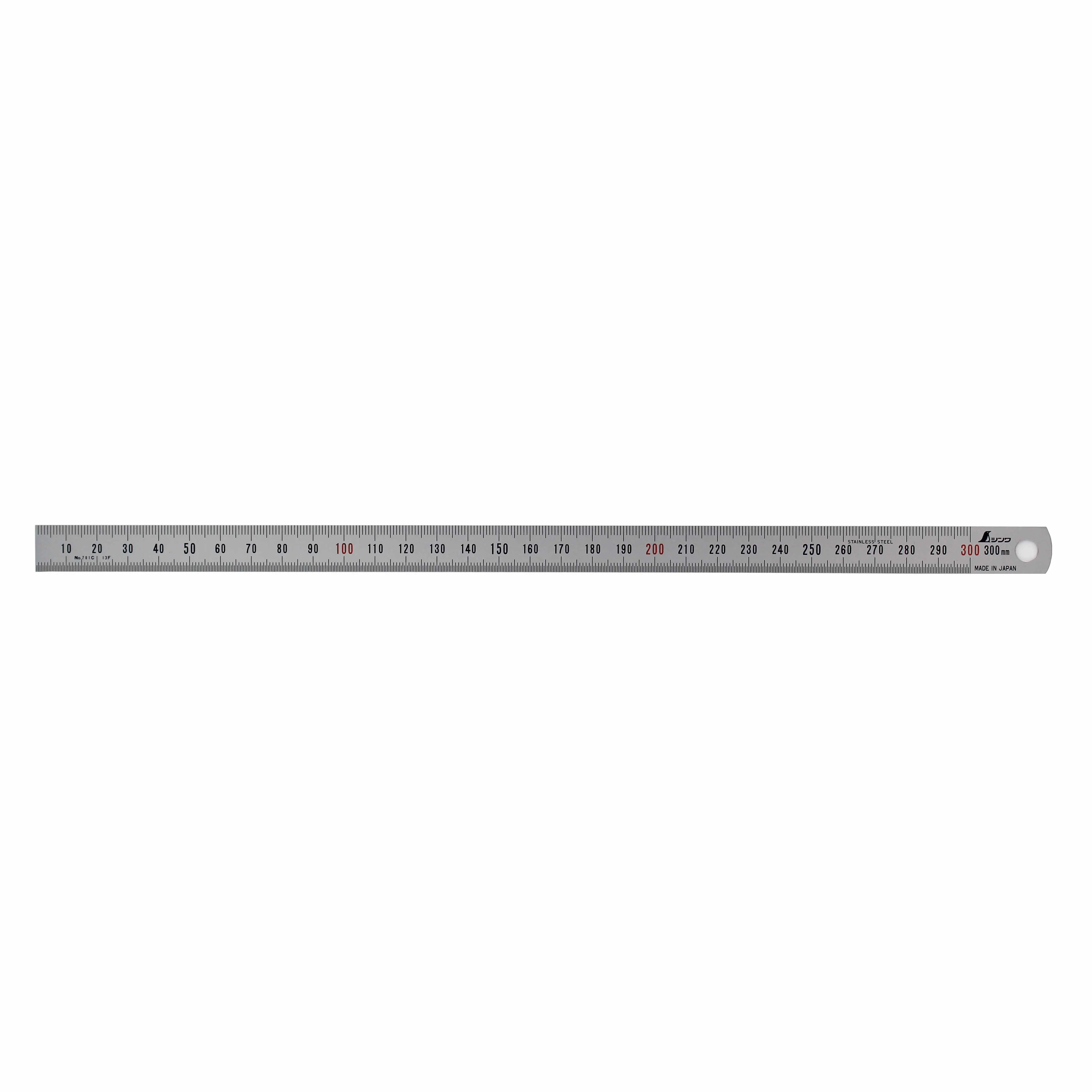 SHINWA Brand Narrow Straight Matte Ultra-Thin Flexible Ruler Stainless Steel Factory Inspection With High Precision Machine13250