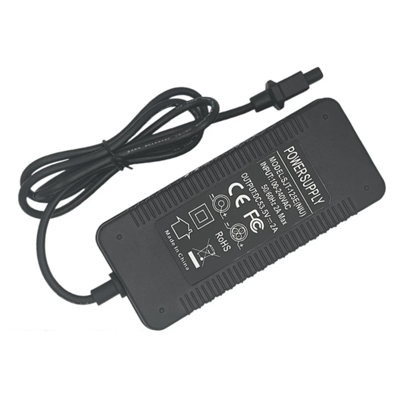 Electric Scooter Power Adapter For NIU Kqi 2/ Kqi 3 Scooter Charger 53.5V 2A Lithium Battery Charger UK Plug Durable