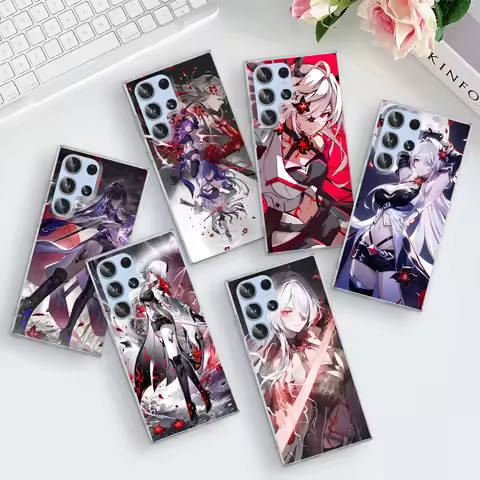 Honkai Star Rail Acheron Case for Samsung Galaxy S23 S20 S21 FE S22 S24 Ultra S8 S10 Lite S9 Plus TPU Transparent Phone Cover