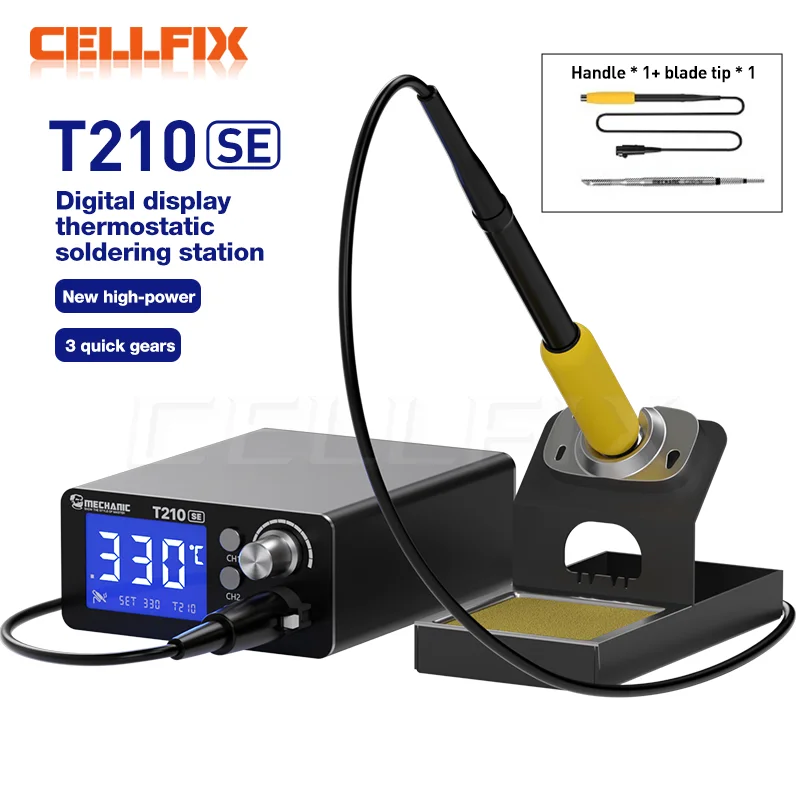 MECHANIC T210 SE Soldering Station LED Digital Adjustment Auto Sleep Quick Heating 210 Micro Electronic Repair Welding Tools