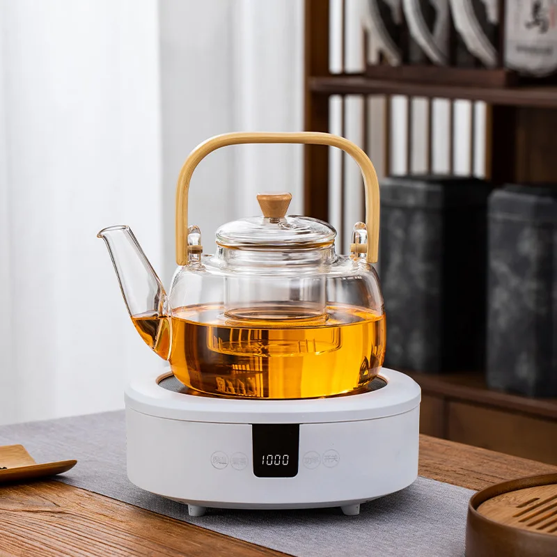 1000W Electric Ceramic Heater Tea Maker Smart Tea Stove Electric Hot Plate Boiled Water Multicooker Mini Heating Furnace 220V