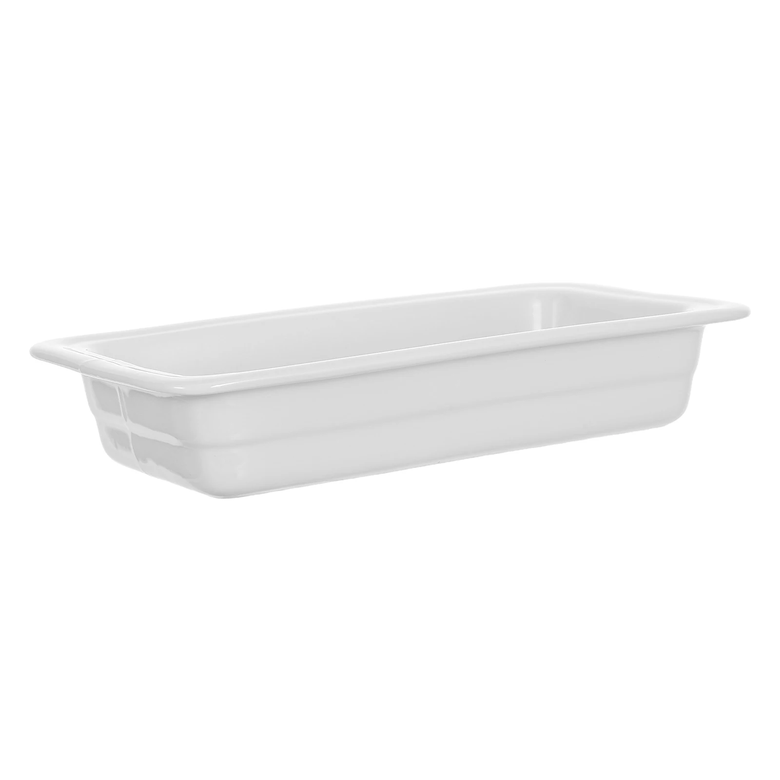 

Buffet Ceramic Rectangular Food Warmer Serving Tray Platter for Party Hotel Restaurant Buffet Ceramic Serving Trays