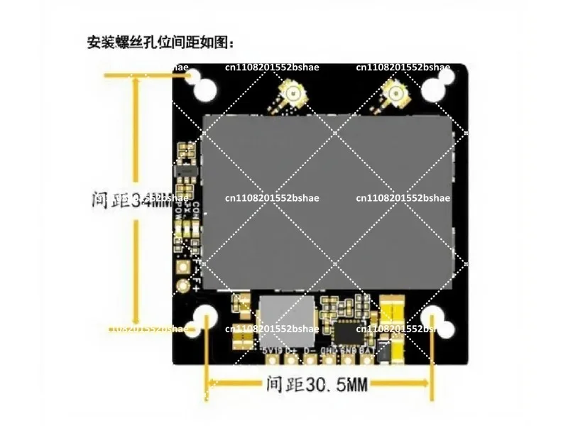 AC180 Network Card 2W-10W RTL8812AU Wireless Network Card with Cooling Fan for OpenIPC OpenHD