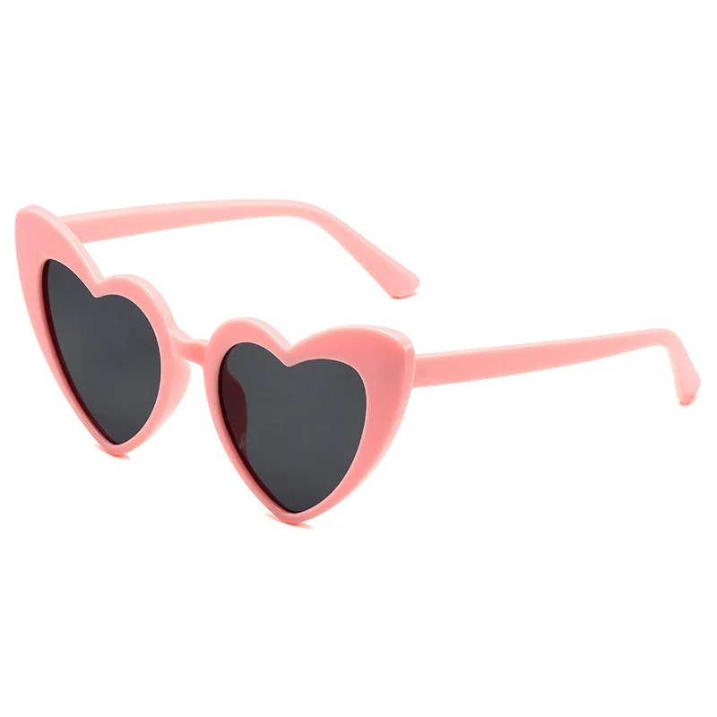 Fashion Pink White Heart Shaped Sunglasses Women Girls Bachelorette Party Glasses Bridesmaid Gift Glasses