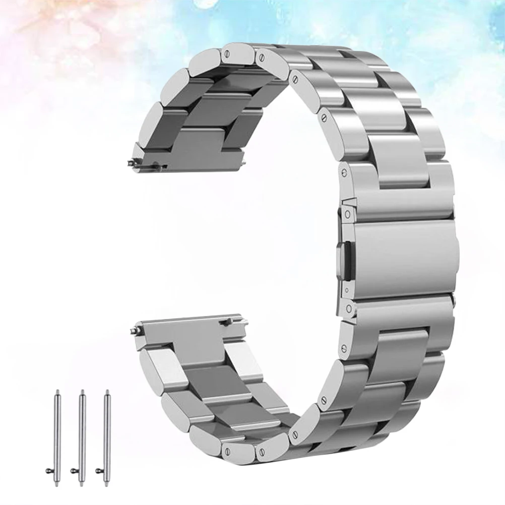 

Stainless Steel Watch Band 24Mm Replacement Strap For Ergonomic Seamless Design Durable Vacuum Plated Strong Clasp