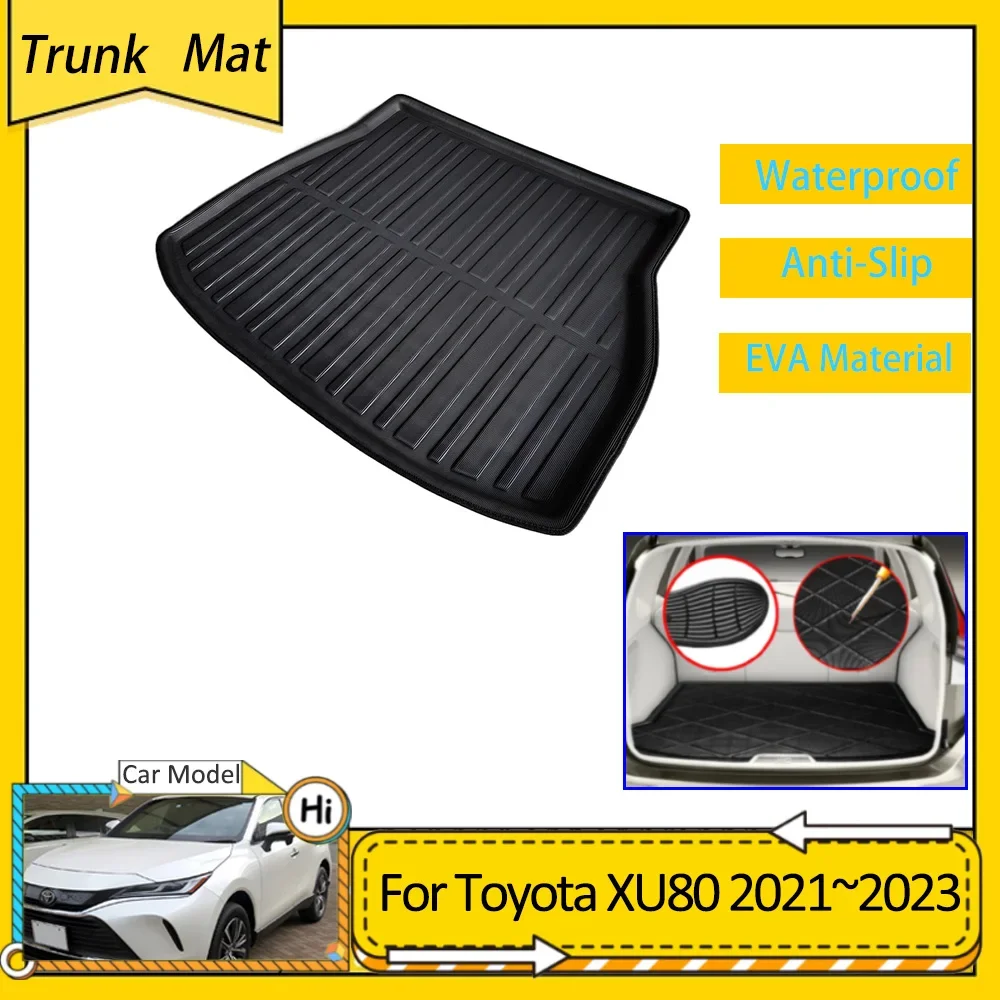 

Car Trunk Mat For Toyota Harrier Venza XU80 MK4 2021 2022 2023 Accessories Cargo Boot Pad Protective EVA Waterproof Carpet Liner