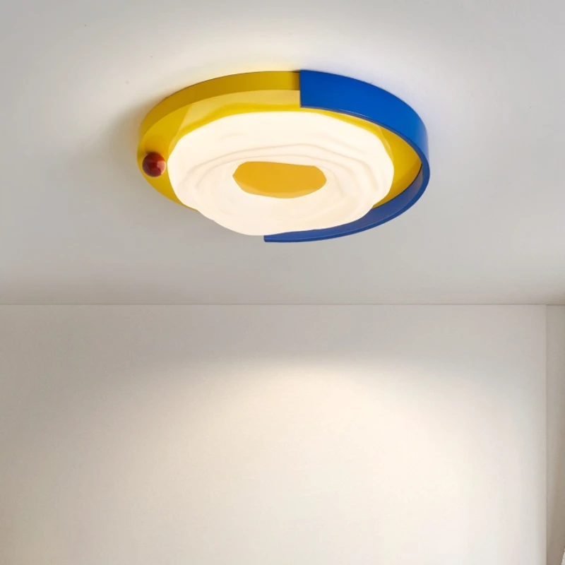 ممفيس شخصية الدوبامين اللون استدارة أضواء السقف الحد الأدنى الفن غرفة نوم الأطفال دراسة حماية العين LED مصباح