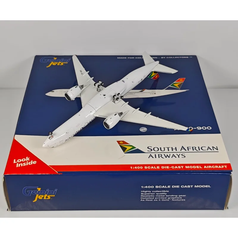 เครื่องบินจำลองโลหะผสม GeminiJets Diecast สเกล 1/400 สายการบินแอฟริกาใต้ A350-900 ZS-SDC ของสะสมตกแต่ง