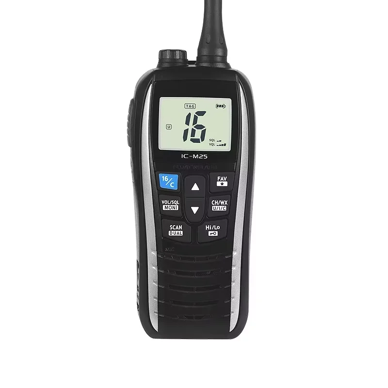 IC-M25 VHF Transceiver Marine Radio float IPX7 Sea Vessel walkie talkie IC M25 Two Way Radio Handheld waterproof intercom