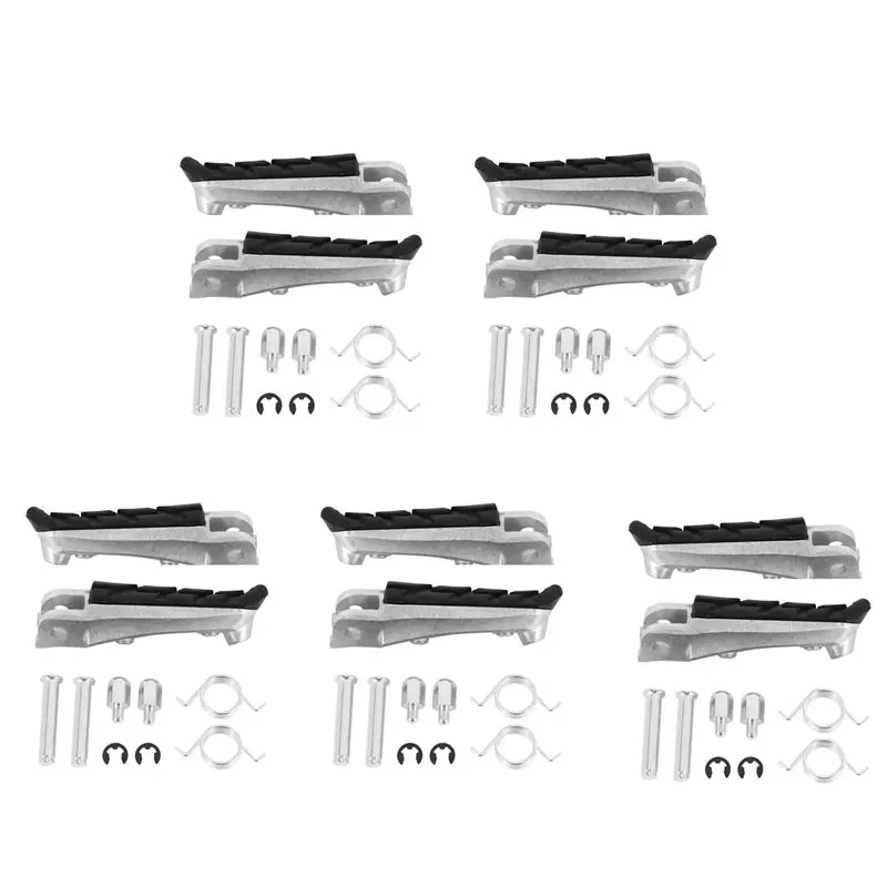 Authentic 5 Set Motorcycle Front Footrest Pedal Foot Pegs Foot Pegs Pedals For Honda Cb250 Cbr600f Cb600f Nc700