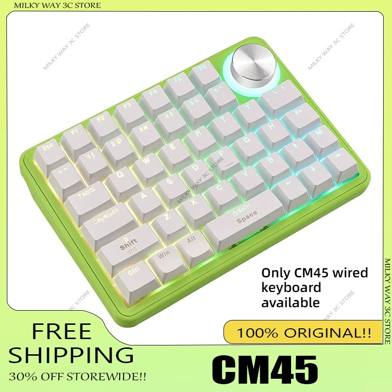 

CM45 Single-hand wired Keyboard Macro Programming Knob for Drawing PS/Ai/LR Independent Chip Custom Mechanical Keyboard Stablize