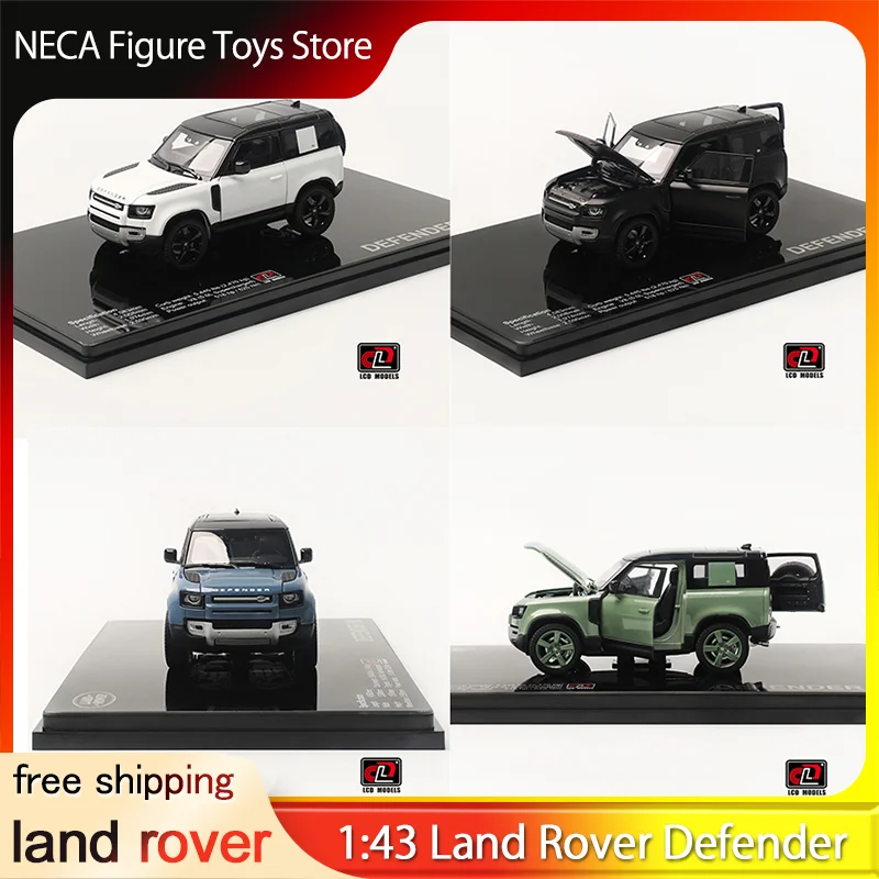 

Lcd Models Diecast Car Model 1:43 Scale Land Rover Defender 90 Full Open Alloy White Off Road Vehicle For Collection Display Toy