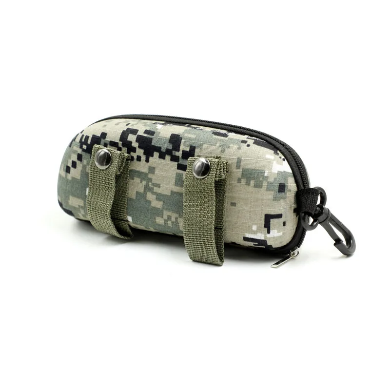 Camouflage Sonnenbrille Fall Outdoor Tragbare Zipper Gläser Fall EVA Sonnenbrille Organizer Lagerung Box Für Outdoor Camping Wandern
