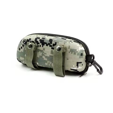 Camouflage Sunglasses Case Outdoor Portable Zipper Glasses Case EVA Sunglasses Organizer Storage Box For Outdoor Camping Hiking