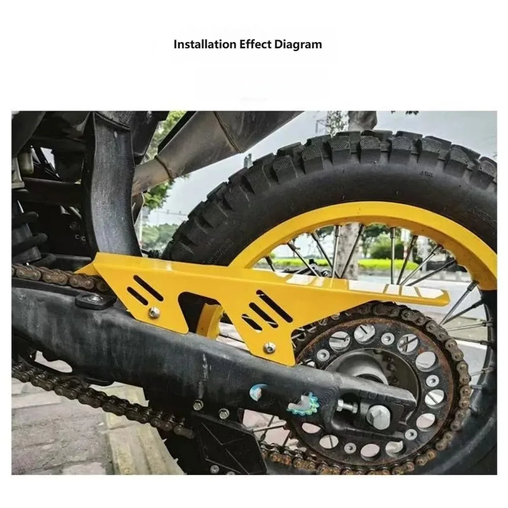 FOR VOGE 300GY Motorcycle Hollow Chain Guard Honeycomb Ventilated Structure Off-Road Protection Chain Heat Dissipation Guard