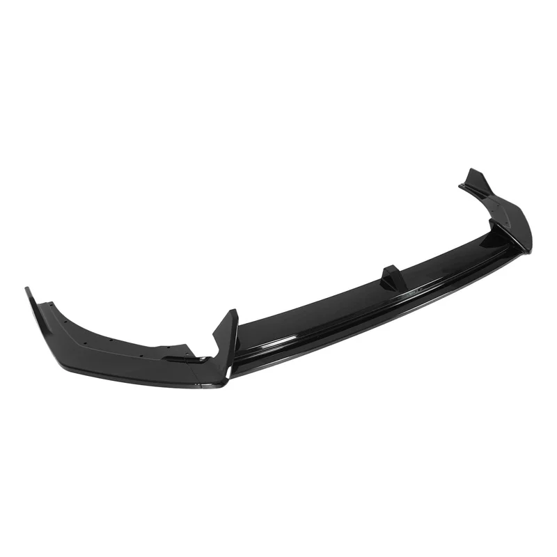 Gloss Black Carbon Fiber Painted Front Bumper Lip Spoiler, Exterior Modification Body Kit Fit Elantra N‑Line N 2024‑2026 Auto Tu