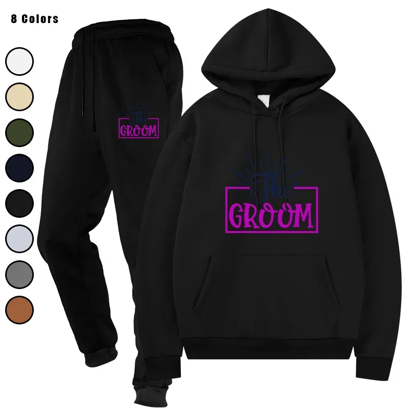 

Men's Tracksuit Sports Suits Two Pieces Sets Hoodies + Pants Running Fashion Casual Sweatshirts Sweatpants Men's Clothing