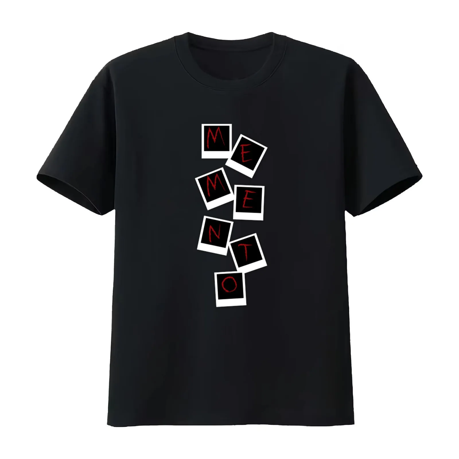 Memento Movie T-Shirt Summer Casual Cotton Tee Oversized Streetwear Tops Vintage Graphic Print Loose Fit Short Sleeve