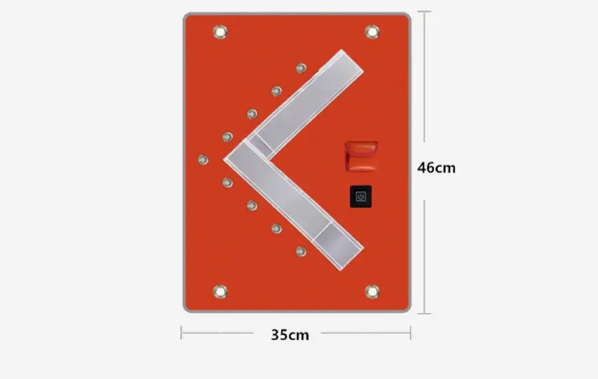 LED Faltbares Warnpfeil-Richtungszeichen Sichtbare Reflektierende Magnetische Anzeige für Straßenbau Notfallreparatur und -beratung – Detail 1