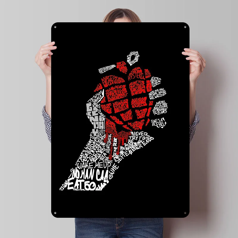 يوم أخضر قنبلة يدوية الطباعة الفن تين تسجيل الجدار ملصق فني عناصر ديكور منزلي فاخر علامات معدنية الرجعية خمر للديكور المنزل