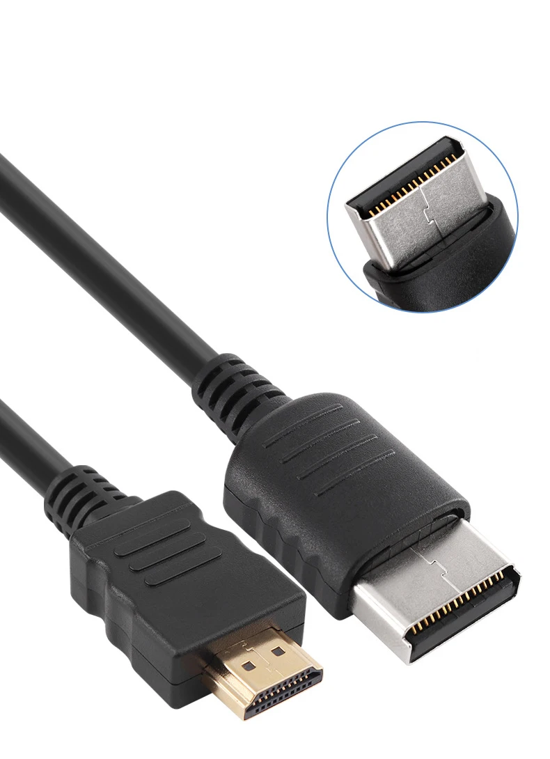 

10pcs 2M HDMI-compatible cable for SEGA DC for SEGA Dreamcast video audio adapter converter cord wires with cable for TV cable