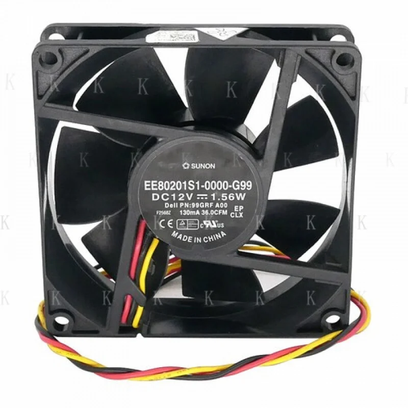 

C FOR Large Air Volume Silent Cooling Fan EE80201S1-0000-G99 80*80*20mm 12V 1.56A