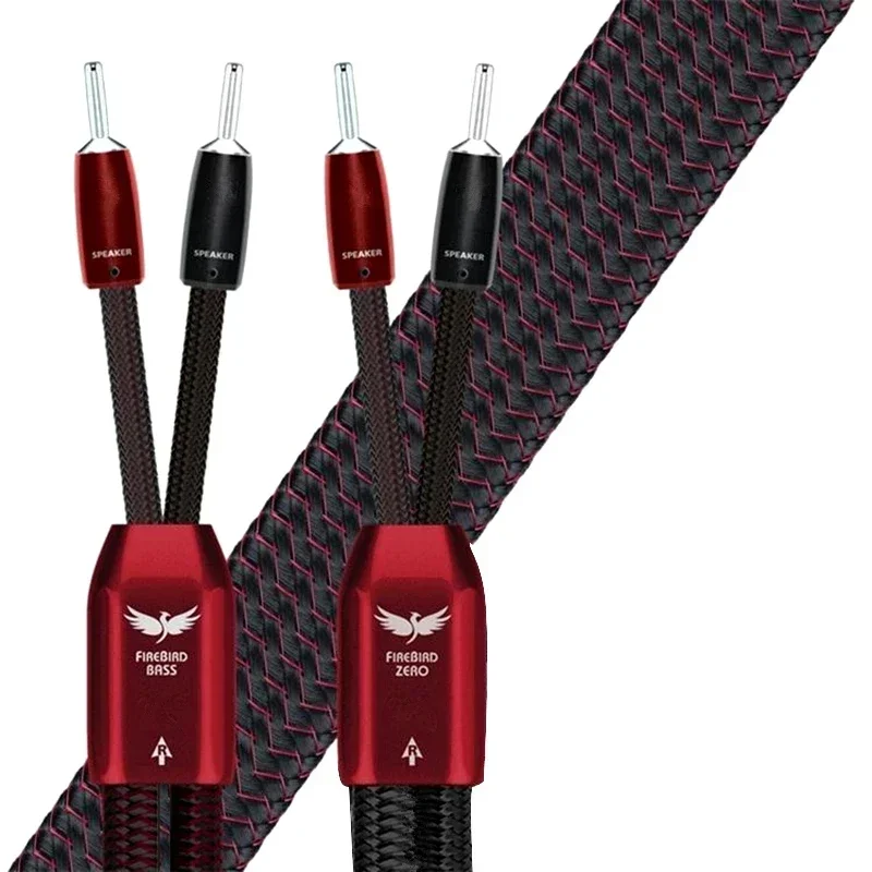 

FireBird Full-Range HiFi Speaker Cable Banana Plug Zero & Bass PSS Silver Speakon Biwire Loudspeaker Wire with 72V Battery