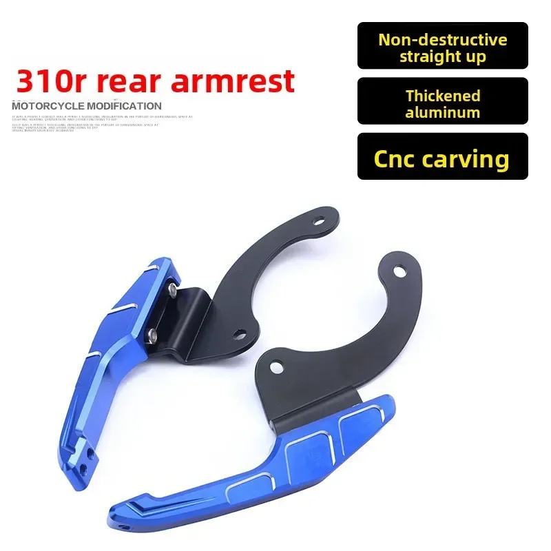 

Suitable for Shengshi 310R rear armrest tail ghost ZT310 modified accessories aluminum alloy shelf guard bar thickened