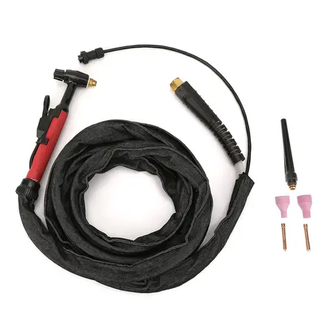 Air Cooled Tig Torch Tig Welding Torch Air Cooled Welder M16 for QQ150 3.7m/12ft  Cup Electrode M16 Set Tig Welding Torch