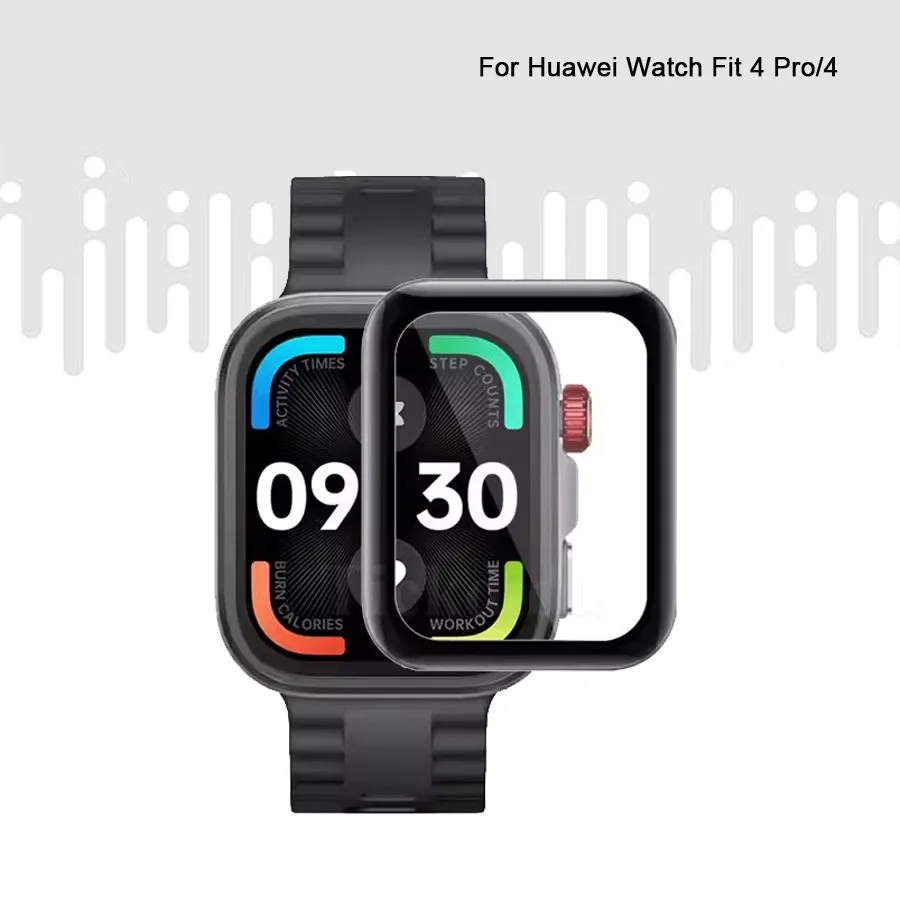 Protector Film for Huawei Watch Fit 4 Pro Full Coverage Anti-scratch 3D Screen Protective Film for Huawei Watch Fit 4