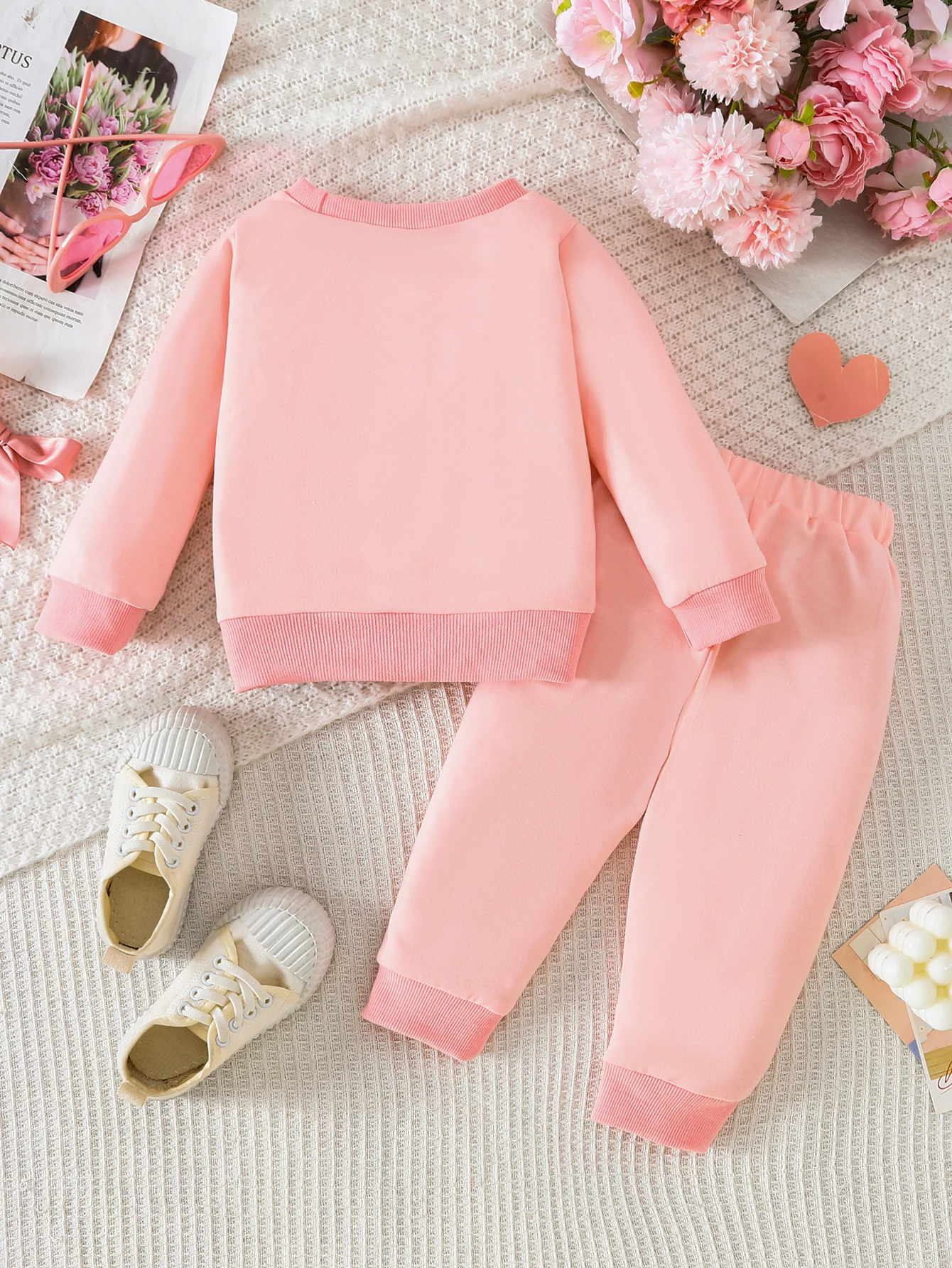Girls Butterfly Knot Clothing Set Sweet Gentle Style Loose Fit Convenient for Activity Baby Girl Outfit Ensemble