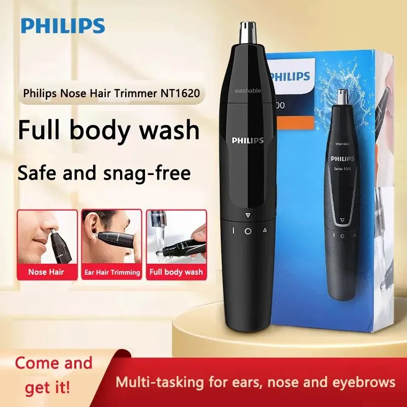 Philips NT1620 Nose Hair Trimmer Men's Electric Shaving & Cutting Nose Hair Trimmer Full Body Washable