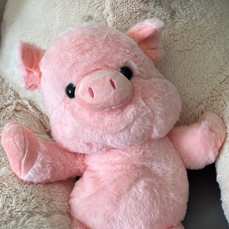 Lindo y Suave Peluche de Cerdo de 45cm, de Alta Velocidad, Almohada de Peluche, Animal de Compañía para Apoyo Emocional,
