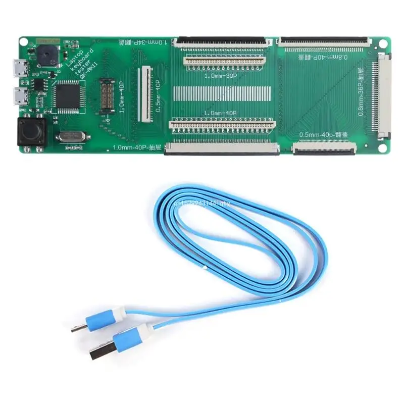 

Keyboard Test Board Keyboard Test Module AK9 40Pin Universal USB Keyboard Test Module with Cable DIY Laptop Dropship