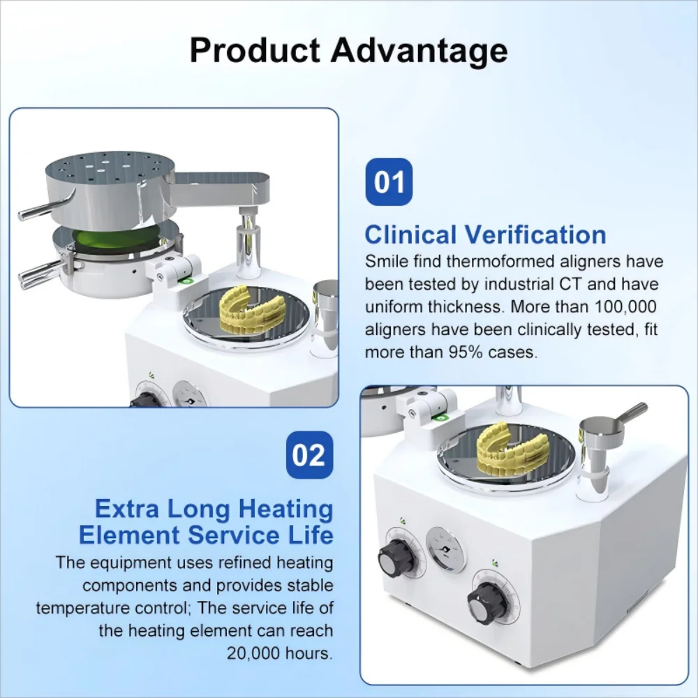 Dental Equipment Vacuum Forming Dental Positive Pressure Vacuum Thermoforming Machine for Orthodontic Sheets