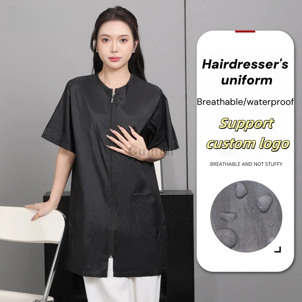 2025 Pet Grooming Work Clothes M/L/XL Long/Short Sleeves Waterproof Breathable Anti-static Smock For Cat Dog No Stick Hair Apron