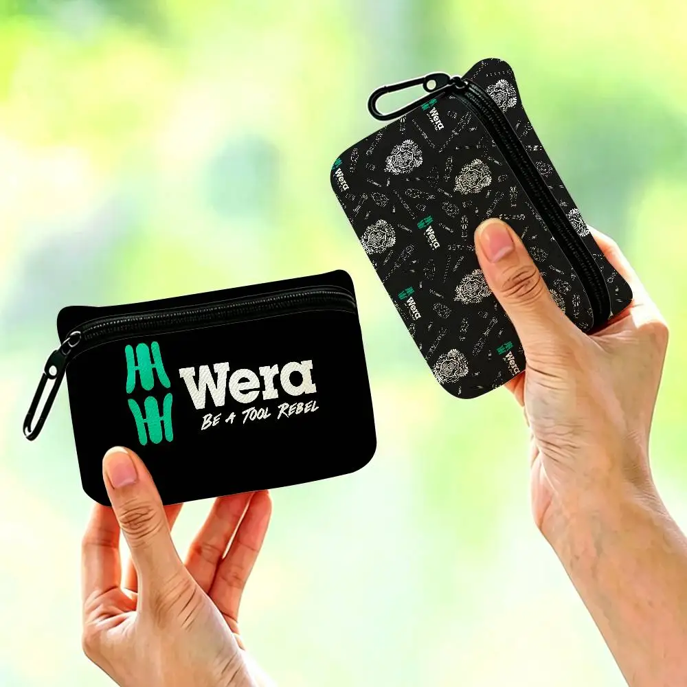 Tool Brand W-Wera Multifunctional Oxford Cloth Small Pouch With Hook Mini Coin Wallet Earbud Storage Bag