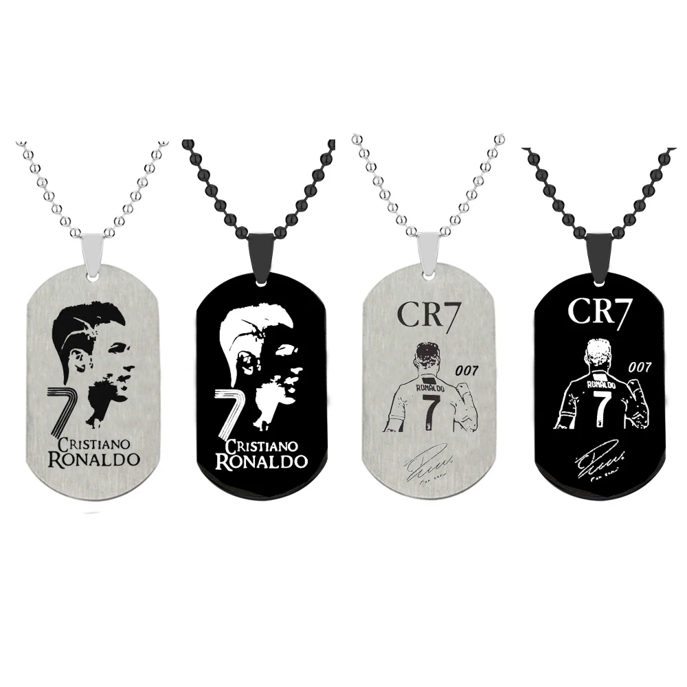 Stainless Steel Army Brand Pendant Necklace C Ronaldo 007 Je