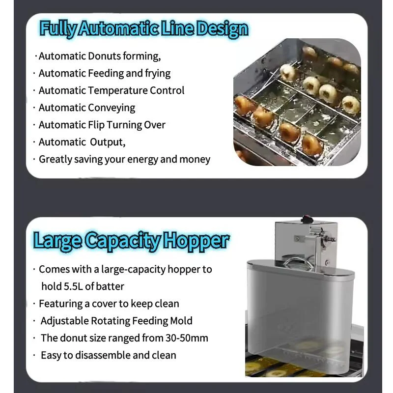 High-Quality Dessert Shop Small Automatic Donut Making Machine Donut Frying Machine Mini Donut Machine