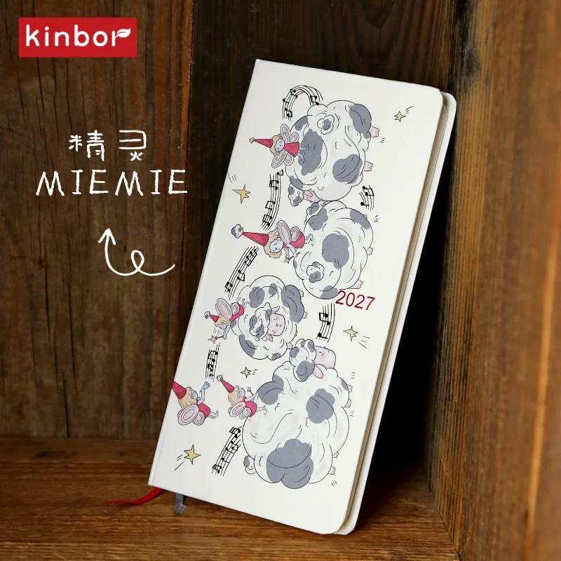 Kinbor 2027 Weekly Agenda Planner,52g Bawen Paper&2 Pages A Weeks Self-Discipline Schedule Book with To-Do Lists&Time Management