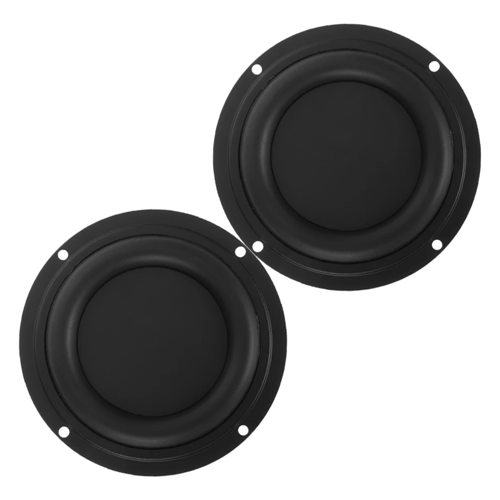 

2Pcs Round Bass Speaker Diaphragm Radiator Rubber Vibration Membrane Plate DIY Speaker Repair Replacement Audio Bass Radiator