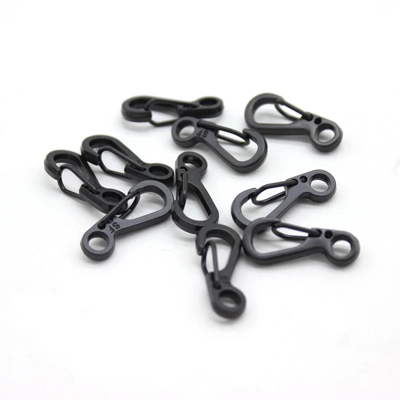 10pcs Super Mini EDC moschettoni a molla chiusura portachiavi Paracord Tactical Hook portachiavi Survival Gear